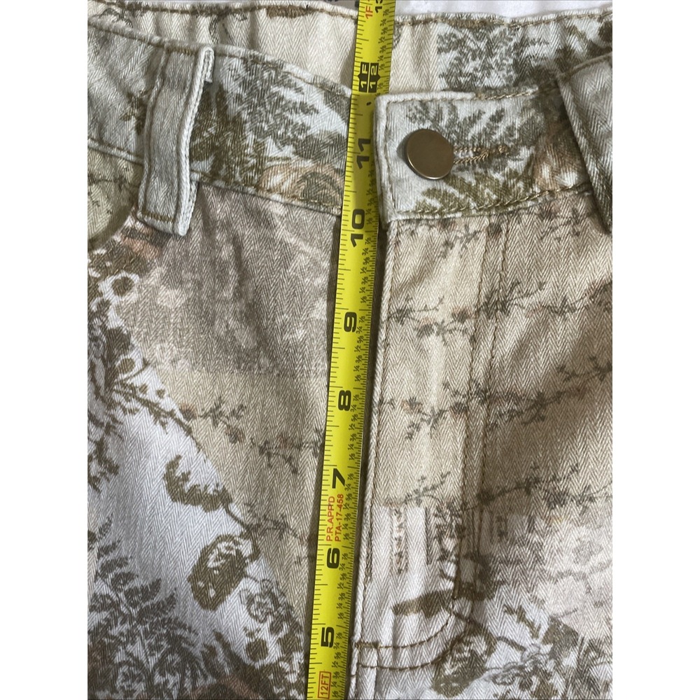 Miou Muse Floral Print High Rise Barrel Leg Ankle Pants Women's Medium NWT - Picture 4 of 9